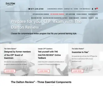 Thedaltonreview.com(CFP Review Courses) Screenshot