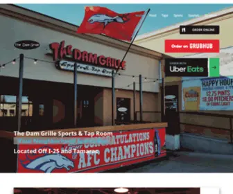 ThedamGrille.com(The Dam Grille) Screenshot