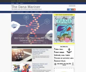 Thedanamariner.com(The student news site of Richard Henry Dana Middle School) Screenshot