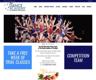 Thedanceacademywa.com(The Dance Academy of Puyallup) Screenshot