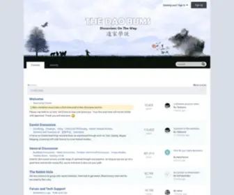 Thedaobums.com(Discussion of Daoist (Taoist) arts such as Tàijíquán (Tai Chi Chuan)) Screenshot