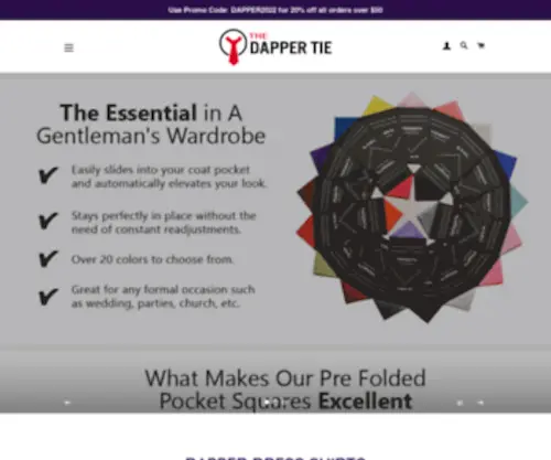 Thedappertie.com(Men Dress Shirts) Screenshot