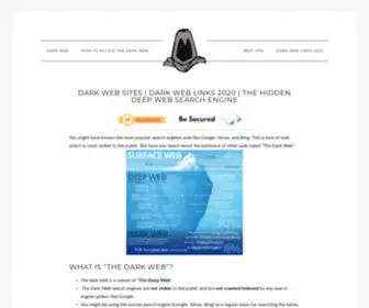 Thedarkwebsites.com(Dark web Sites) Screenshot