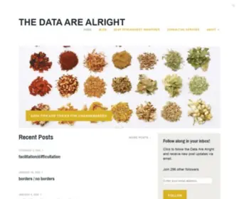 Thedataarealright.blog(The Data are Alright) Screenshot