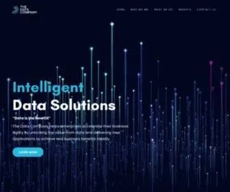 Thedatacompany.com(We are a product and services company which) Screenshot