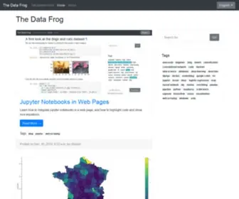 Thedatafrog.com(Data science and machine learning with python) Screenshot