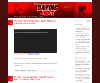 Thedatingjudge.com(Online Dating Reviews) Screenshot