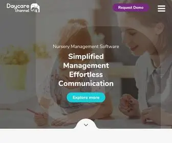 Thedaycarechannel.com(Nursery Management Software) Screenshot
