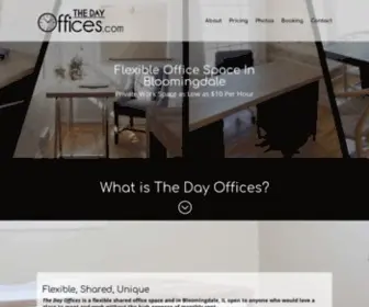 Thedayoffices.com(Shared, Flexible, Hourly Office Rental Space $10/hr) Screenshot
