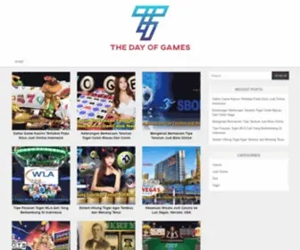 Thedayofgames.com(The Day Of Games) Screenshot