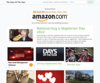 Thedaysoftheyear.com(National holidays) Screenshot