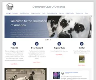 Thedca.org(Dalmatian Club of America) Screenshot