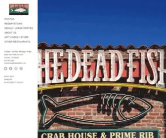 Thedeadfish.com(The Dead Fish Restaurant in Crockett) Screenshot