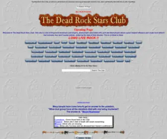 Thedeadrockstarsclub.com(The Dead Rock Stars Club) Screenshot