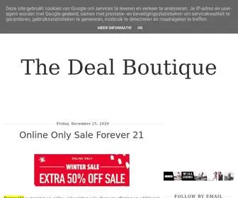 Thedealboutique.com(The Deal Boutique) Screenshot