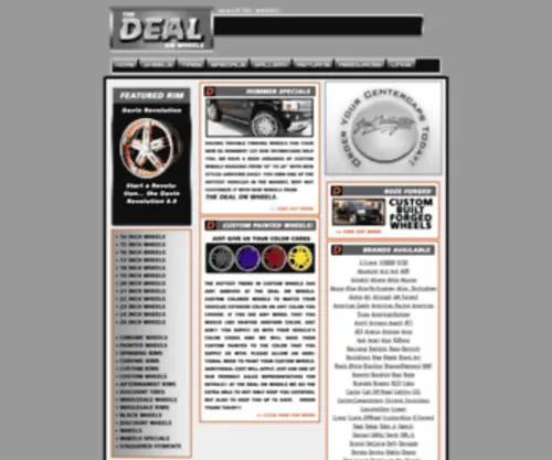 Thedealonwheels.com(Custom Rims) Screenshot
