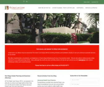 Thedeanlawgroup.com(San Diego Trust & Estate Planning) Screenshot