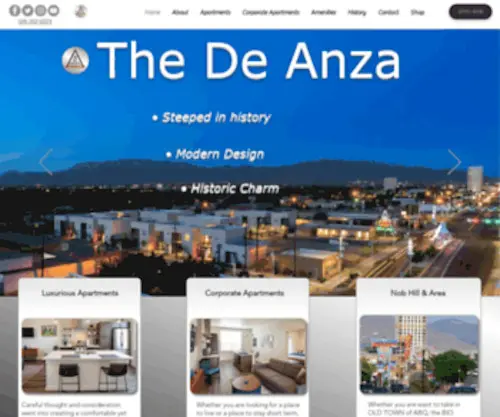 Thedeanza.com(The De Anza) Screenshot