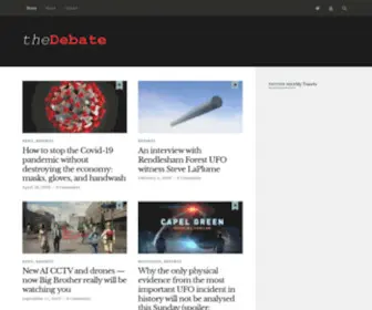 Thedebate.org(Did Oil Influence America's Decision) Screenshot