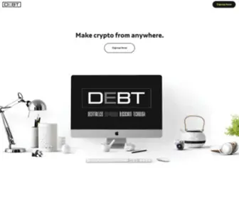Thedebtbox.com(Introducing the decentralized) Screenshot