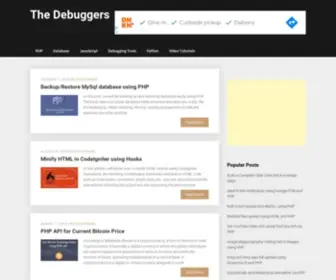 Thedebuggers.com(The Debuggers) Screenshot