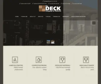 Thedeckcompany.net(What's in your backyard) Screenshot