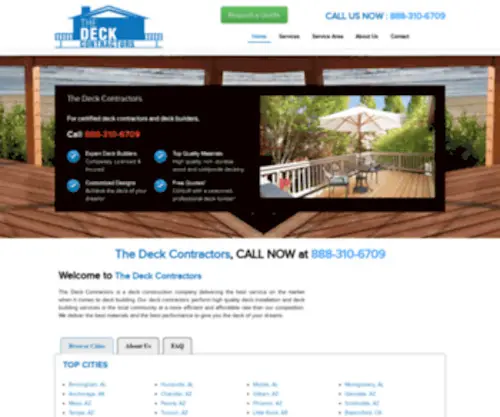 Thedeckcontractors.net(Thedeckcontractors) Screenshot