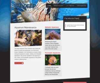 Thedeepaquarium.com(The Deep) Screenshot