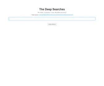 Thedeepsearches.com(The deep searches) Screenshot