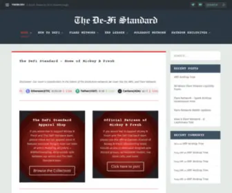 Thedefistandard.com(The DeFi Standard) Screenshot