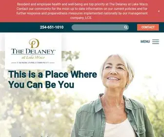 Thedelaneyatlakewaco.com(Senior Living Community) Screenshot