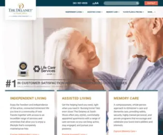 Thedelaneyatsouthshore.com(Senior Living Community) Screenshot