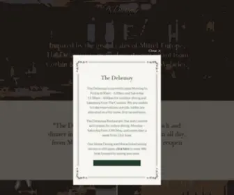 Thedelaunay.com(The Delaunay) Screenshot