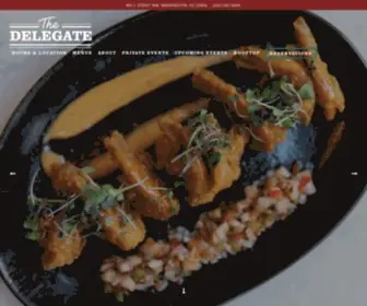 Thedelegaterestaurant.com(The Delegate) Screenshot