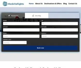 Thedeltaflights.com(The Delta Flights Reservations) Screenshot