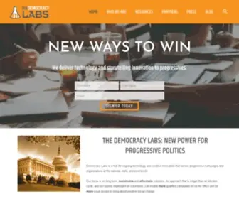 Thedemlabs.org(The Democracy Labs) Screenshot