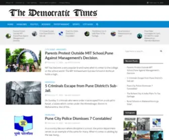 Thedemocratictimes.in(The Democratic Times) Screenshot