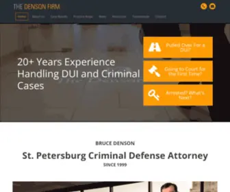 Thedensonfirm.com(St petersburg criminal defense attorney) Screenshot