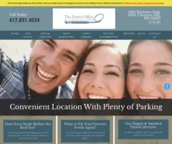 Thedentalofficeatchestnuthill.com(Dental Treatments & General Dentistry in Newton) Screenshot