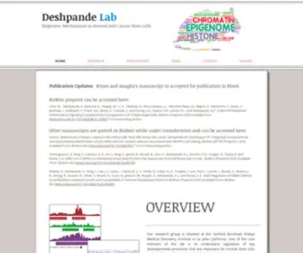 Thedeshpandelab.com(Deshpande Lab) Screenshot