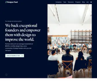 Thedesignerfund.com(Designer Fund) Screenshot