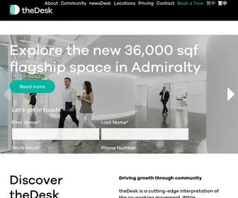 Thedesk.com.hk(No.1 Flexible Co) Screenshot