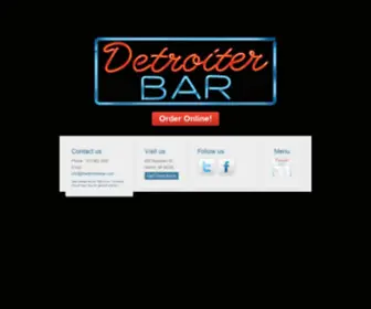 Thedetroiterbar.com(The Detroiter Bar) Screenshot