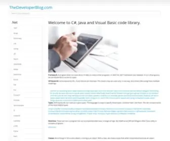 Thedeveloperblog.com(Thedeveloperblog) Screenshot