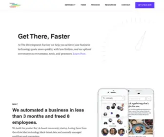 Thedevelopmentfactory.com(The Development Factory) Screenshot