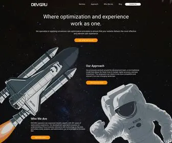 Thedevgru.com(Delivering Optimization and Personalization ROI) Screenshot