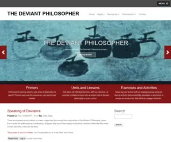 Thedeviantphilosopher.org(The Deviant Philosopher) Screenshot