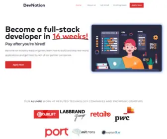 Thedevnation.com(Become a Software Engineer) Screenshot