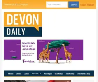 Thedevondaily.co.uk(The Devon Daily) Screenshot