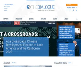 Thedialogue.org(Leadership for the Americas) Screenshot